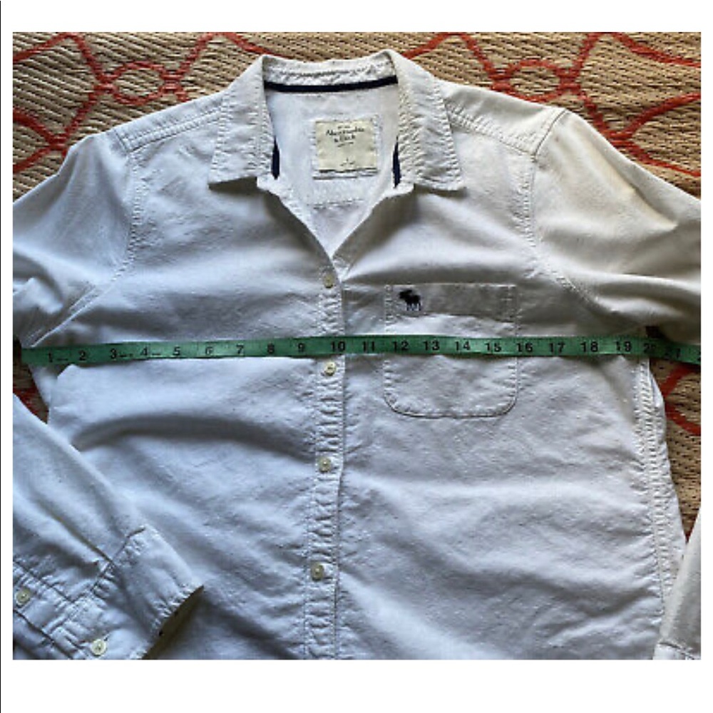 Womens Solid Long Sleeve Button Down Office Blouse - image 4